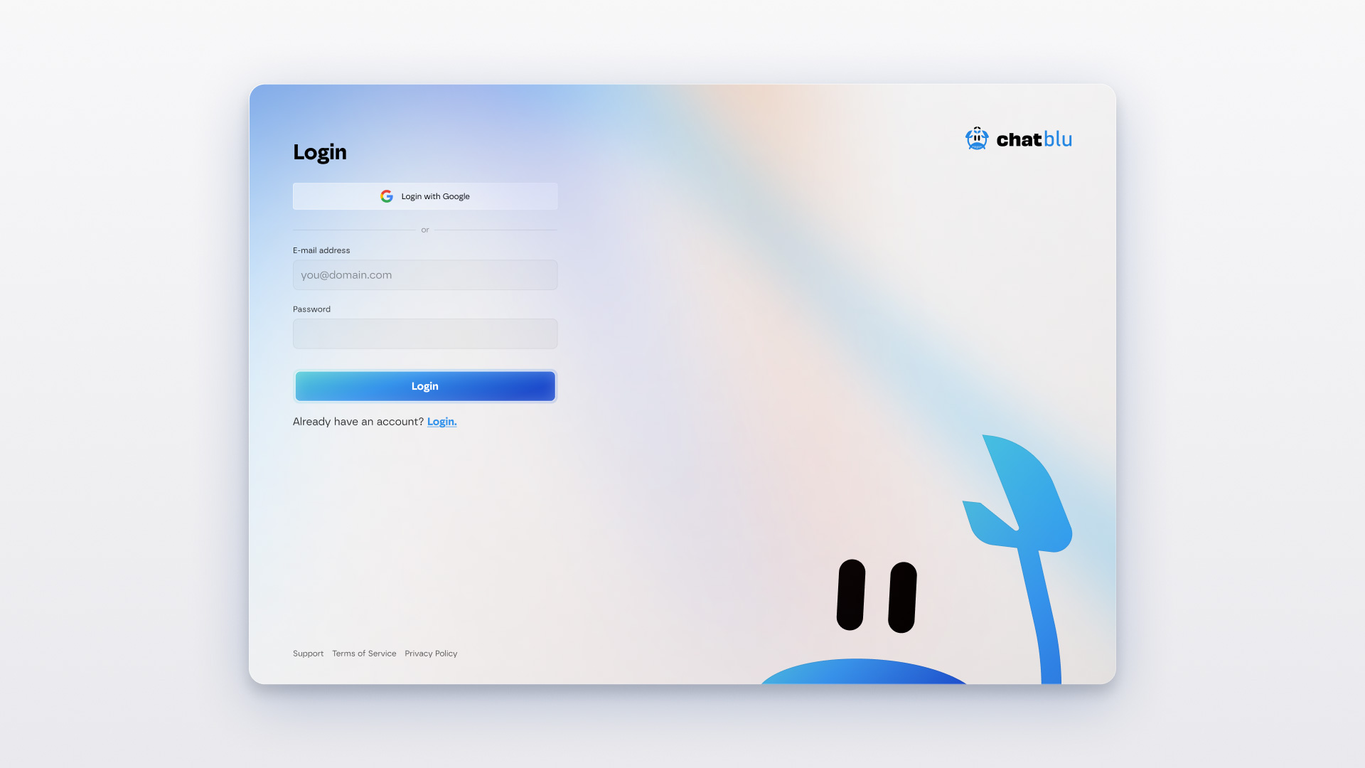 ChatBlu design work